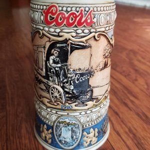 1989 Adolph Coors Co. Beer Truck 1910 Stein Mug